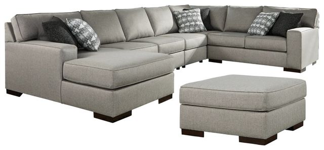 Benchcraft® Marsing Nuvella 6-Piece Slate Living Room Set-0