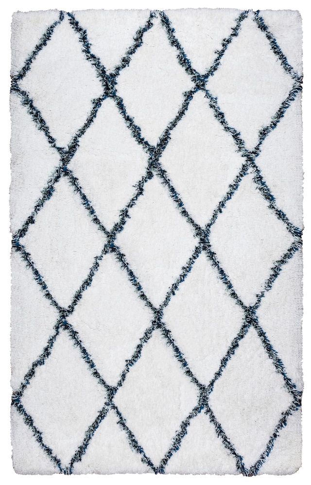 Rizzy Home Connex White 2'6" x 8' Runner Rug-0
