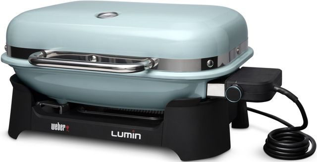 Weber® Lumin 26" Ice Blue Tabletop Electric Grill-2