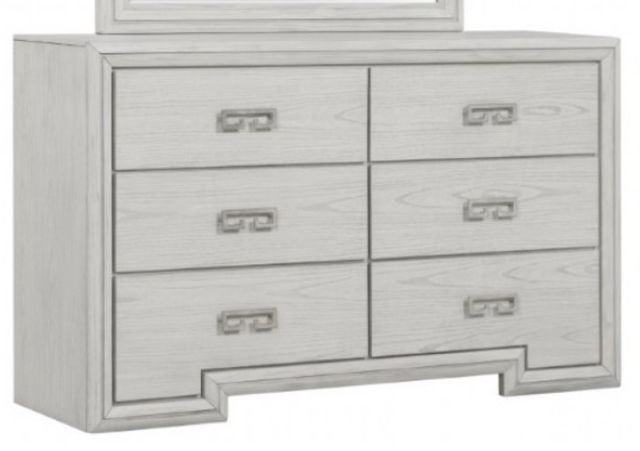 Furniture of America® Basilone Rustic White Dresser-0