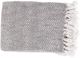 Surya Trina White/Charcoal 50"x60" Throw Blanket-0