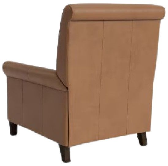 Bassett® Furniture Customizable Nelson Leather Sock Arm Lay Flat Manual Recliner-3