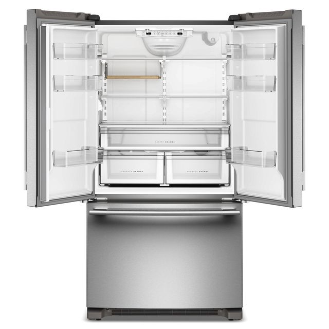 KitchenAid® 36" 20 Cu. Ft PrintShield® Stainless Steel Counter Depth French Door Refrigerator with Internal Water Dispenser-1