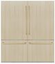 ZLINE Autograph Edition 72" 39.6 Cu. Ft. Panel Ready Built-In French Door Refrigerator with Graphite Gray Interior and Champagne Bronze Accents-0