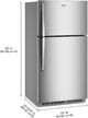 Whirlpool® 33" 21.3 Cu. Ft. Fingerprint-Resistant Stainless Finish Top Freezer Refrigerator-5