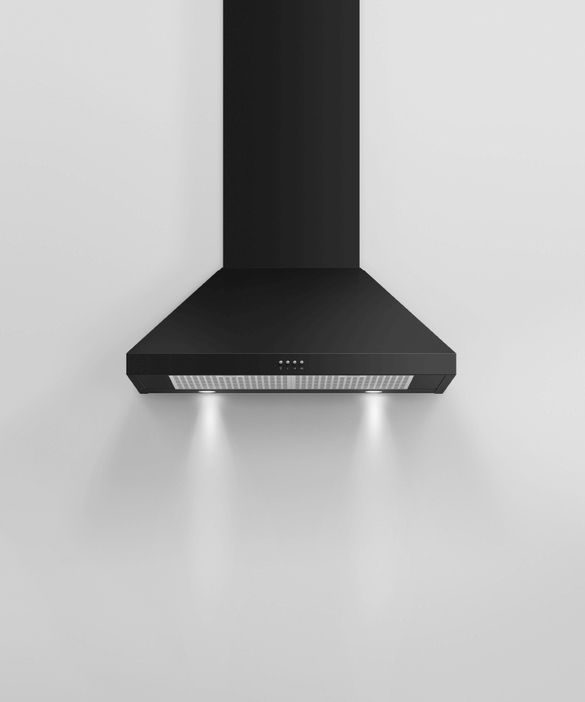 Fisher Paykel Series 7 30" Black Wall Mounted Range Hood-3