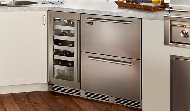 Perlick® Signature Series 2.8 Cu. Ft. Stainless Steel Frame Outdoor Wine Cooler-1