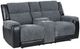 Global Furniture USA U5914 Black/Gray Console Reclining Loveseat-0
