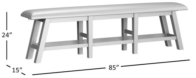 Jofran Inc. Telluride 8-Piece Driftwood Trestle Counter Dining Table Set-3