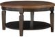 John Thomas Furniture® Home Accents Vista Hickory Coffee table with coal Base-0