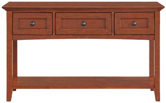 Whittier Wood® Furniture McKenzie Glazed Antique Cherry Sofa Table-3