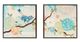 Olliix by Intelligent Design Blooming Florals 2 Piece Set Blue Gel Coat Deco Box-1