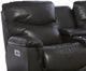 La-Z-Boy® James Charcoal Leather Power Reclining Loveseat with Console, Headrest, and Lumbar-1