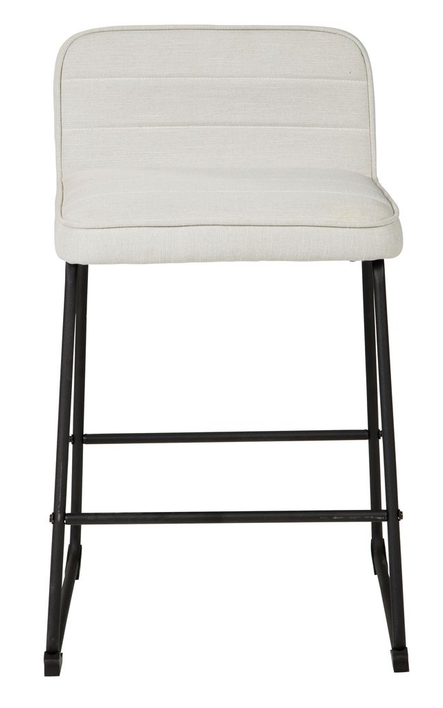 Signature Design by Ashley® Nerison Linen/Black Counter Stool-2