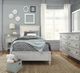 Standard Furniture Sarah White Full Upholstered Panel Youth Bed-4
