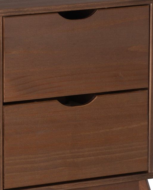 Powell® Portix Walnut 2-Drawer Nightstand-1