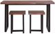 Steve Silver Co. Jennings 3-Piece Cherry/Ebony Counter Dining Set-4