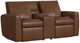 Flexsteel® Aria Sedona Leather Power Reclining Loveseat with Console-0