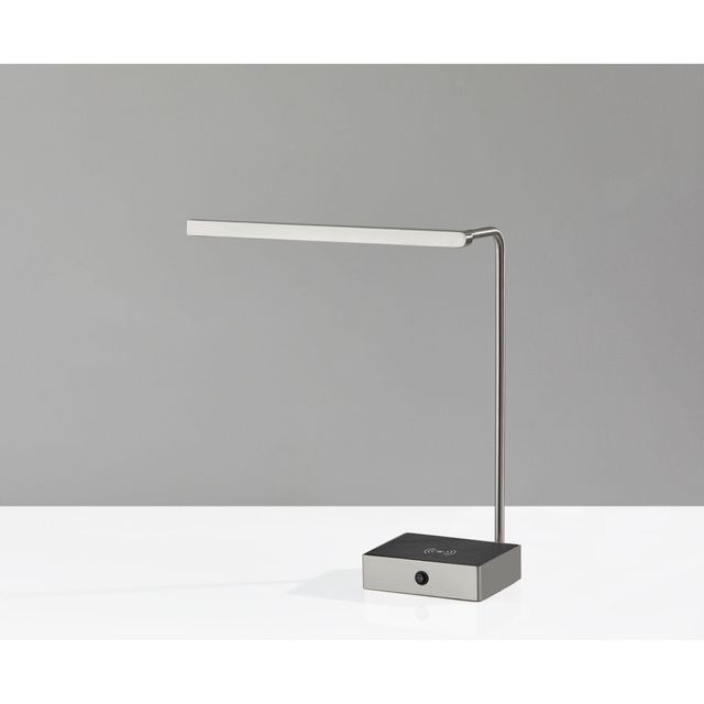 Adesso® Sawyer Brushed Steel LED Adessocharge Wireless Charging Desk Lamp-1