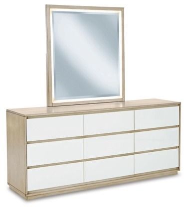 Signature Design by Ashley® Wendora Bisque/White Dresser with Mirror-0