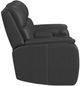 Flexsteel® Ziggy Iron Leather Power Reclining Loveseat with Console, Power Headrest and Lumbar-3