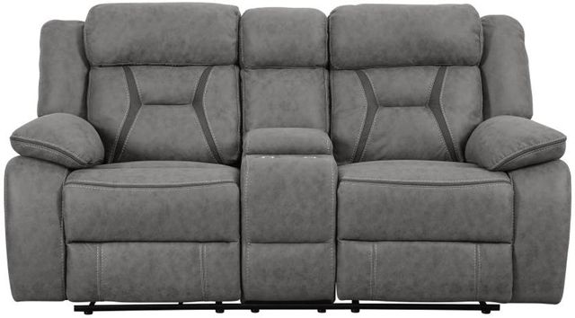 Coaster® Higgins Gray Reclining Loveseat