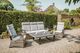 Furniture of America® Antigua 4-Piece Brown/Gray Aluminum/Fabric/Faux Wicker Outdoor Patio Set-1