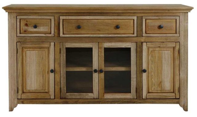 International Furniture Direct Marquez Brown Console-2
