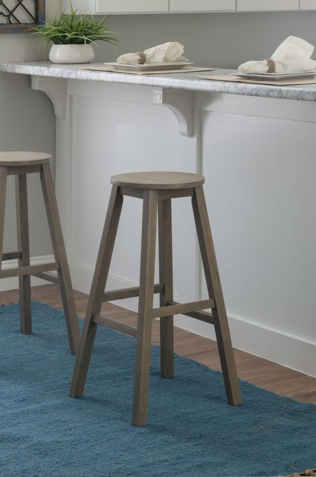 Linon Abby Gray Wash Bar Stool-1