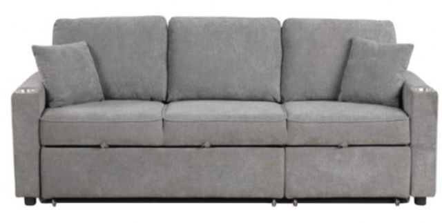 Furniture of America® Kendal Gray Sleeper Sofa-2