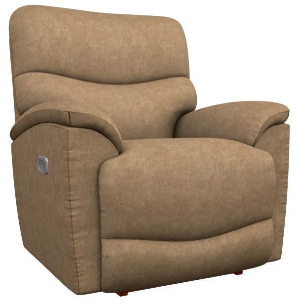 La-Z-Boy® Trouper Camel Power Rocking Recliner with Headrest-0