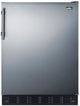 Summit® 24" 5 Cu. Ft. Stainless Steel Under The Counter All-Refrigerator-0
