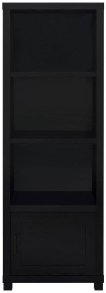 Coaster® Jupiter Black Media Tower Bookcase with Storage Cabinet-2