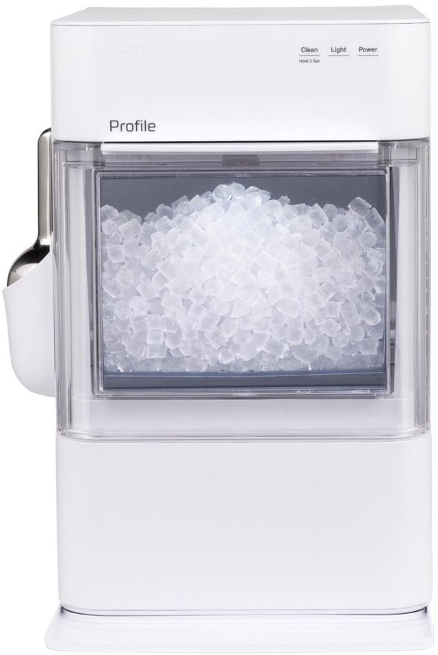 GE Profile™ Opal™ 11" 38 lb. Stone White Ice Maker -0