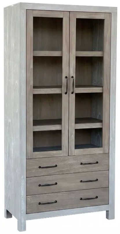Sunny Designs™ Rowan Brown/Gray Tall Cabinet-0