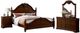 Elements International Northridge 4-Piece Cherry King Bedroom Set-0