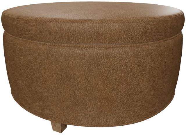 Craftmaster® Customizable CM Leather 30" Cocktail Ottoman-3