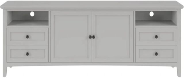 Modus Furniture Grace Elephant Gray 84" Entertainment Console-2