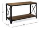 Table basse rectangulaire de Magnussen Home® Pinebrook - Pin naturel patiné-3