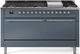 Ilve® Nostalgie II Series 60" Blue Grey Pro Style Dual Fuel Range-0