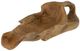 A & B Home Brown Teak Leaf Tray-0
