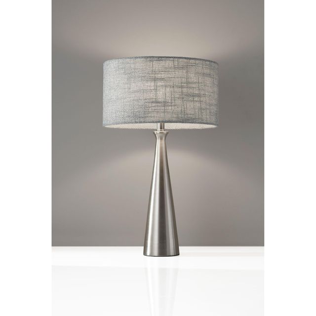 Adesso® Linda Brushed Steel Table Lamp-1