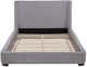 Coaster® Rennes Gray Eastern King Upholstered Wingback Panel Bed-2