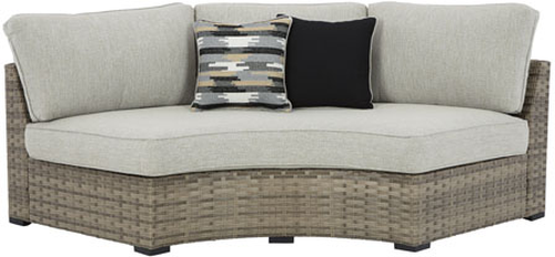 Signature Design by Ashley® Calworth 2-Piece Beige Outdoor Sectional Set-1