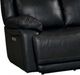 Bassett® Furniture Club Level Evo Graphite Leather Power Reclining Loveseat-1