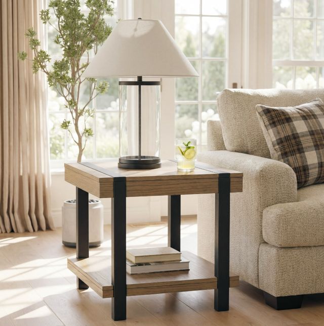 Signature Design by Ashley® Jorannti Medium Brown Square End Table-1