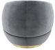Sagebrook Home Velveteen Gray with Gold Base Chair-3