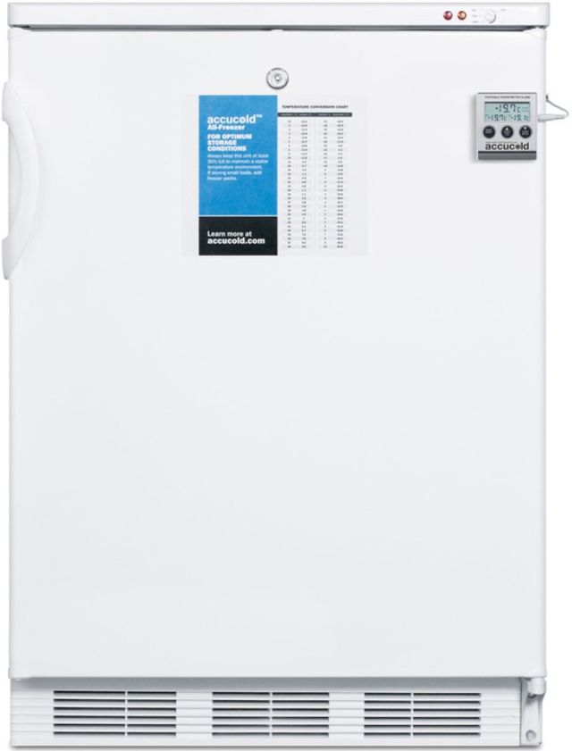 Accucold® 24" 3.2 Cu. Ft. White Upright Freezer-0