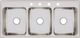 Elkay Lustertone® Classic Lustrous Satin 46" x 22" x 7-5/8" 4-Hole Triple Bowl Drop-In Sink-1