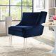 TOV Furniture Myra Blue Velvet Chair-3